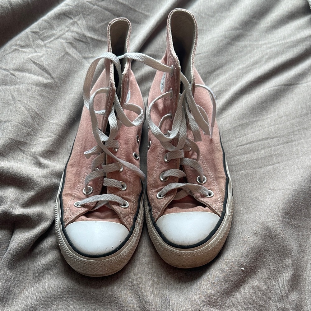 Pink Converse High-Top Sneakers